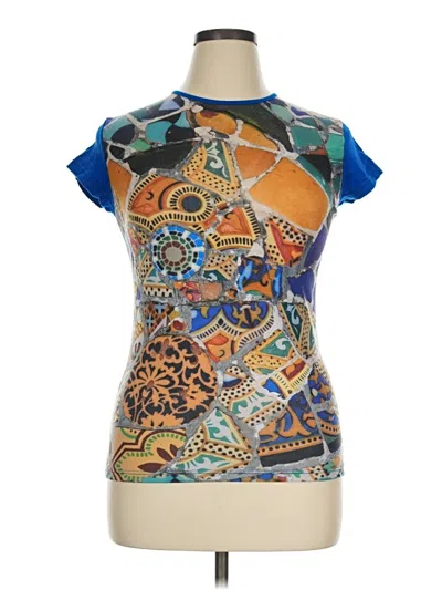 Pre-owned Assorted Brands Sleeveless Blouse In Blue
