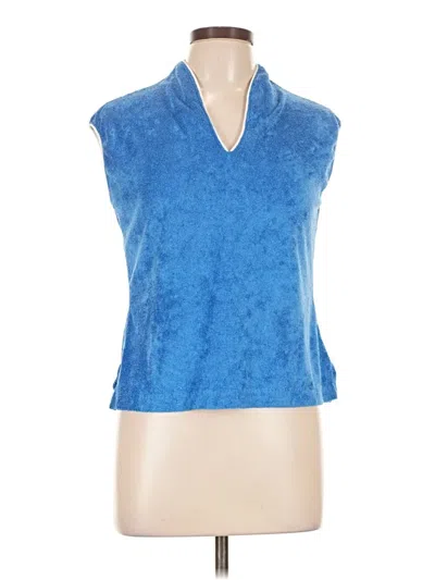 Pre-owned Assorted Brands Sleeveless Blouse In Blue
