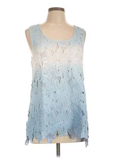 Pre-owned Assorted Brands Sleeveless Blouse In Blue
