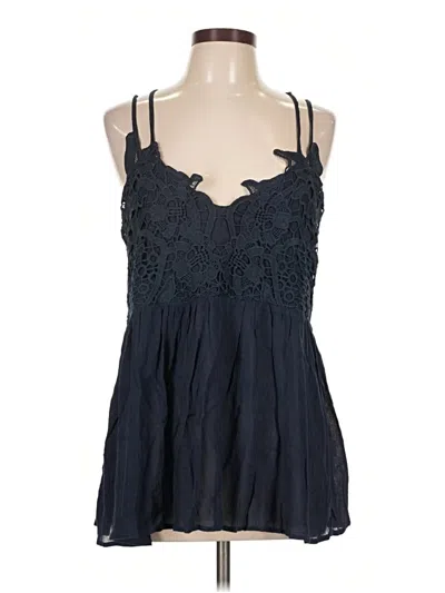 Pre-owned Assorted Brands Sleeveless Blouse In Blue