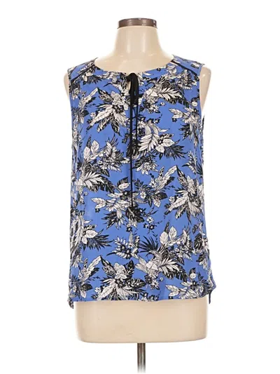 Pre-owned Assorted Brands Sleeveless Blouse In Blue