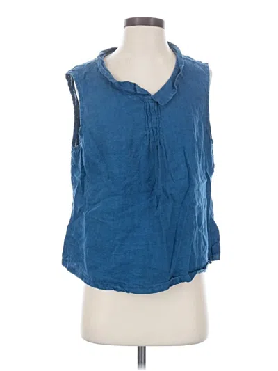 Pre-owned Assorted Brands Sleeveless Blouse In Blue