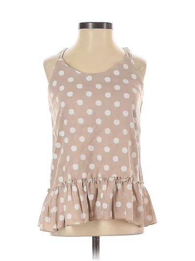 Pre-owned Assorted Brands Sleeveless Blouse In Brown