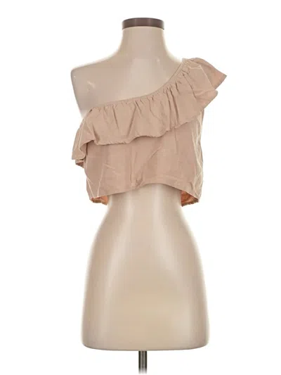 Pre-owned Assorted Brands Sleeveless Blouse In Brown