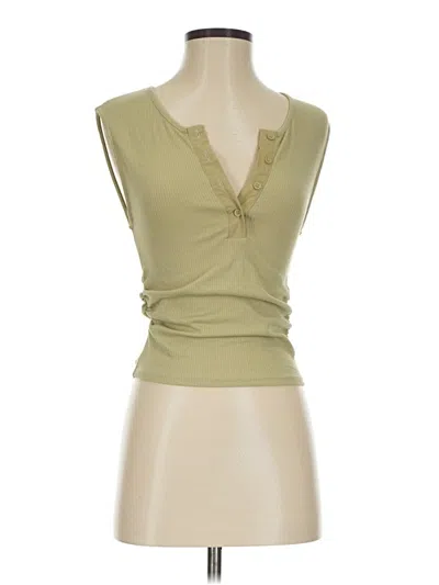 Pre-owned Assorted Brands Sleeveless Blouse In Brown