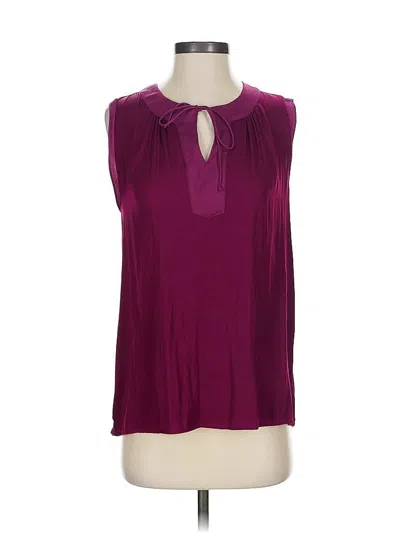 Pre-owned Assorted Brands Sleeveless Blouse In Burgundy