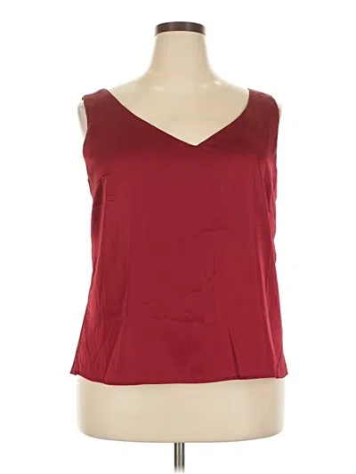 Assorted Brands Sleeveless Blouse In Burgundy