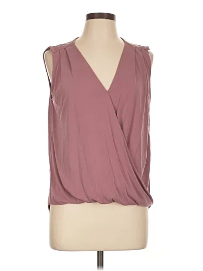 Pre-owned Assorted Brands Sleeveless Blouse In Burgundy