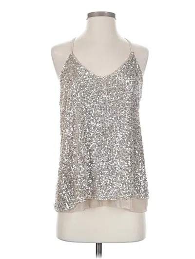 Pre-owned Assorted Brands Sleeveless Blouse In Gold