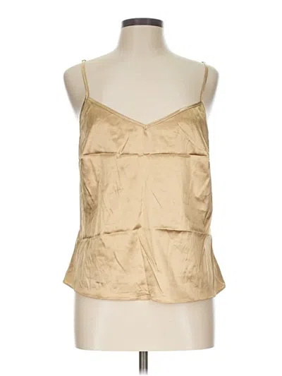 Pre-owned Assorted Brands Sleeveless Blouse In Gold