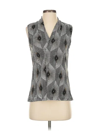 Pre-owned Assorted Brands Sleeveless Blouse In Gray