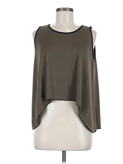 Pre-owned Assorted Brands Sleeveless Blouse In Gray