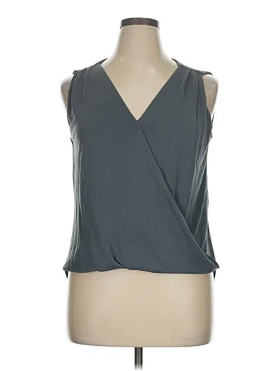 Pre-owned Assorted Brands Sleeveless Blouse In Gray