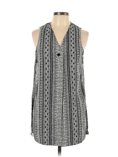 Pre-owned Assorted Brands Sleeveless Blouse In Gray