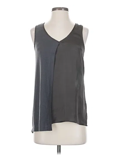 Pre-owned Assorted Brands Sleeveless Blouse In Gray