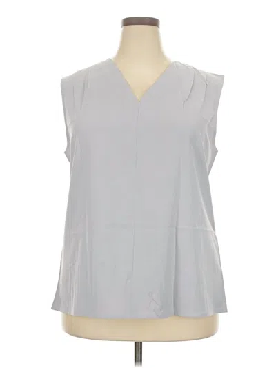 Pre-owned Assorted Brands Sleeveless Blouse In Gray