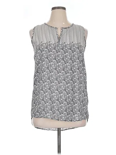 Pre-owned Assorted Brands Sleeveless Blouse In Gray