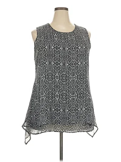 Pre-owned Assorted Brands Sleeveless Blouse In Gray
