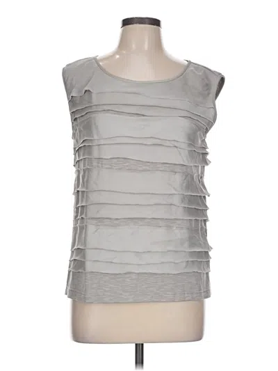 Pre-owned Assorted Brands Sleeveless Blouse In Gray