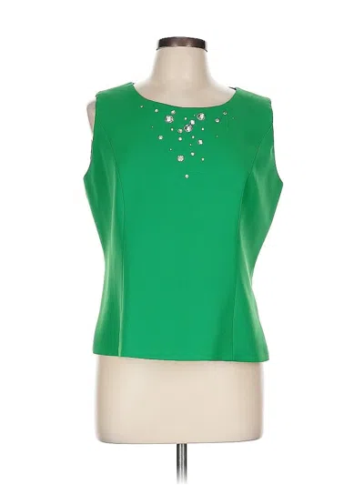 Pre-owned Assorted Brands Sleeveless Blouse In Green