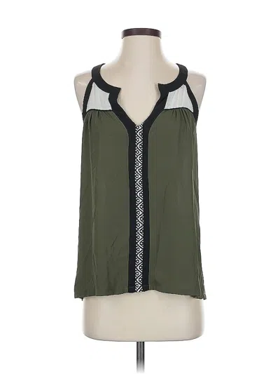 Pre-owned Assorted Brands Sleeveless Blouse In Green