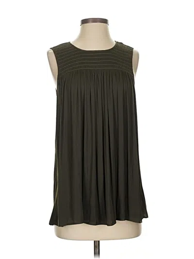 Pre-owned Assorted Brands Sleeveless Blouse In Green