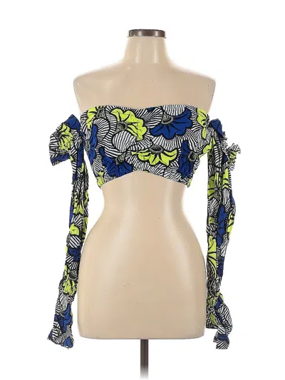 Pre-owned Assorted Brands Sleeveless Blouse In Green