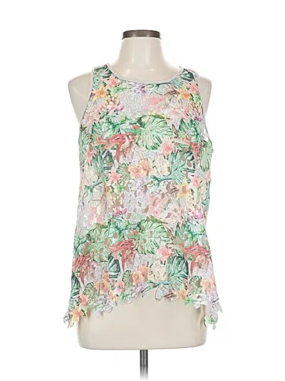 Pre-owned Assorted Brands Sleeveless Blouse In Green