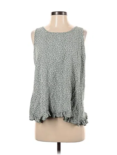 Pre-owned Assorted Brands Sleeveless Blouse In Green