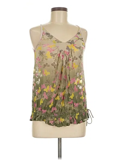 Pre-owned Assorted Brands Sleeveless Blouse In Green