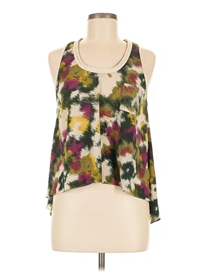 Pre-owned Assorted Brands Sleeveless Blouse In Green