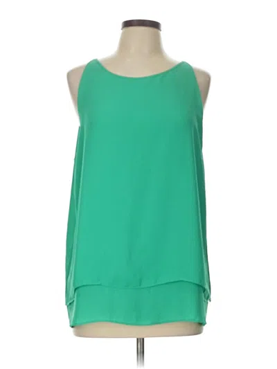 Pre-owned Assorted Brands Sleeveless Blouse In Green