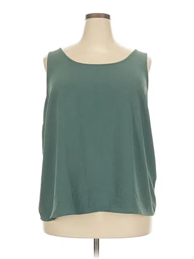 Pre-owned Assorted Brands Sleeveless Blouse In Green