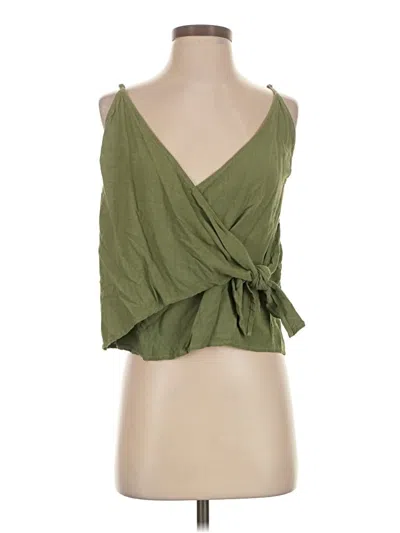 Pre-owned Assorted Brands Sleeveless Blouse In Green