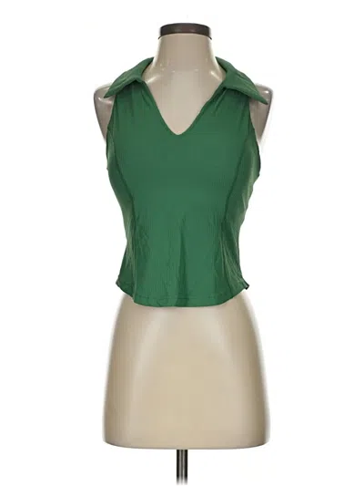 Pre-owned Assorted Brands Sleeveless Blouse In Green