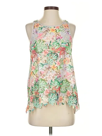 Pre-owned Assorted Brands Sleeveless Blouse In Green