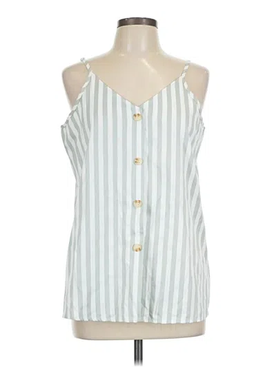 Pre-owned Assorted Brands Sleeveless Blouse In Green