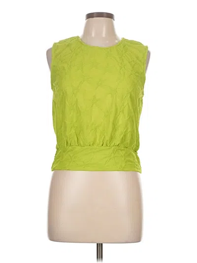 Pre-owned Assorted Brands Sleeveless Blouse In Green