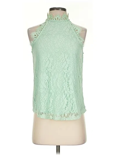 Pre-owned Assorted Brands Sleeveless Blouse In Green