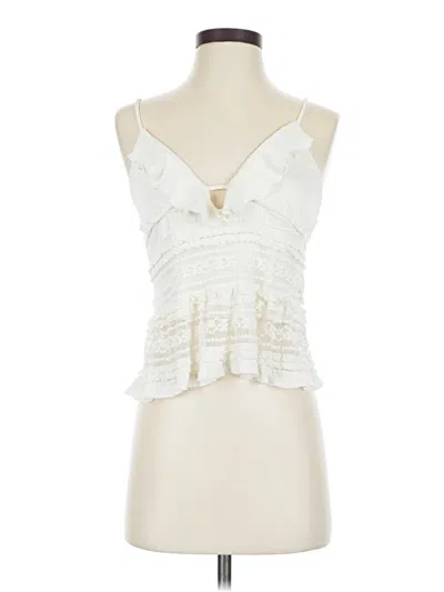 Pre-owned Assorted Brands Sleeveless Blouse In Ivory