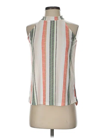 Pre-owned Assorted Brands Sleeveless Blouse In Ivory