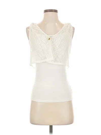 Pre-owned Assorted Brands Sleeveless Blouse In Ivory