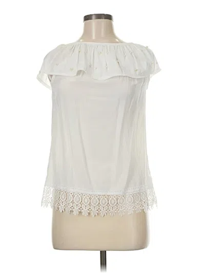 Pre-owned Assorted Brands Sleeveless Blouse In Ivory