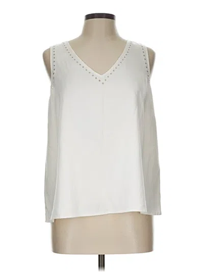 Pre-owned Assorted Brands Sleeveless Blouse In Ivory