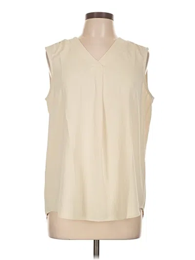 Pre-owned Assorted Brands Sleeveless Blouse In Ivory