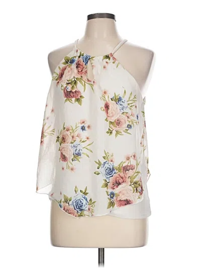 Pre-owned Assorted Brands Sleeveless Blouse In Ivory