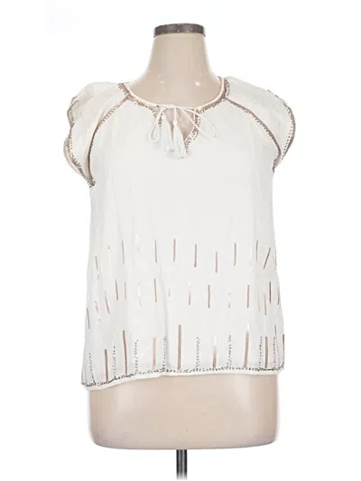 Pre-owned Assorted Brands Sleeveless Blouse In Ivory