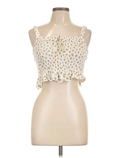 Pre-owned Assorted Brands Sleeveless Blouse In Ivory
