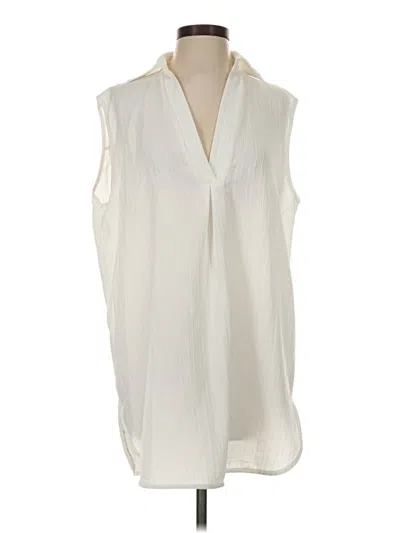 Pre-owned Assorted Brands Sleeveless Blouse In Ivory