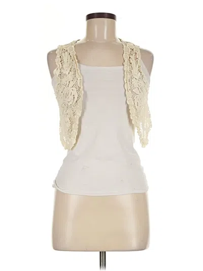 Pre-owned Assorted Brands Sleeveless Blouse In Ivory